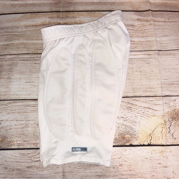 Adidas Girl’s White and Pink Climalite Softball Sliding Shorts Size M - Picture 6 of 7